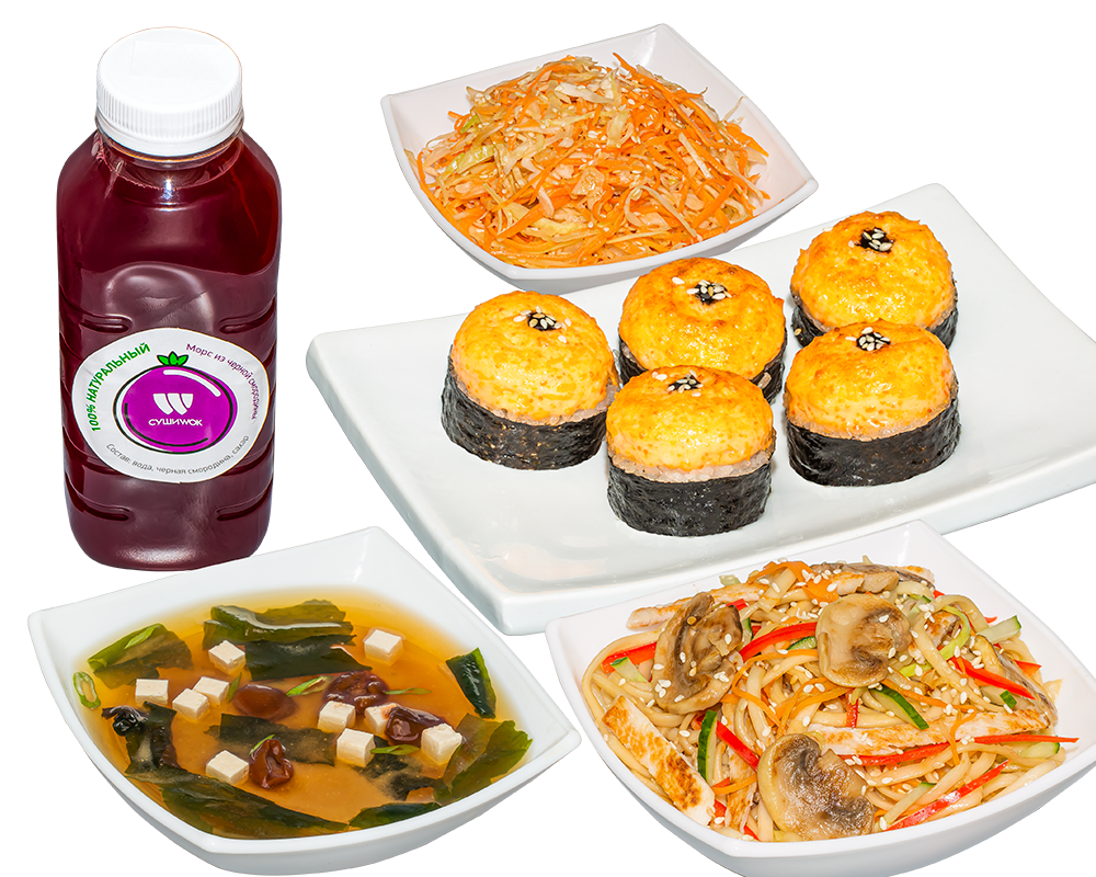 Бизнес-ланч Макси с морсом заказать с доставкой - Суши Wok Красногорск