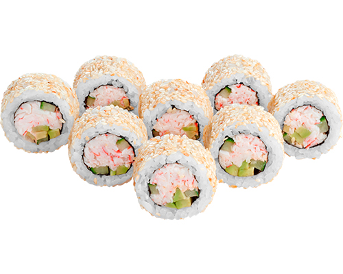 Ролл Калифорния в кунжуте заказать с доставкой - Суши Wok Екатеринбург